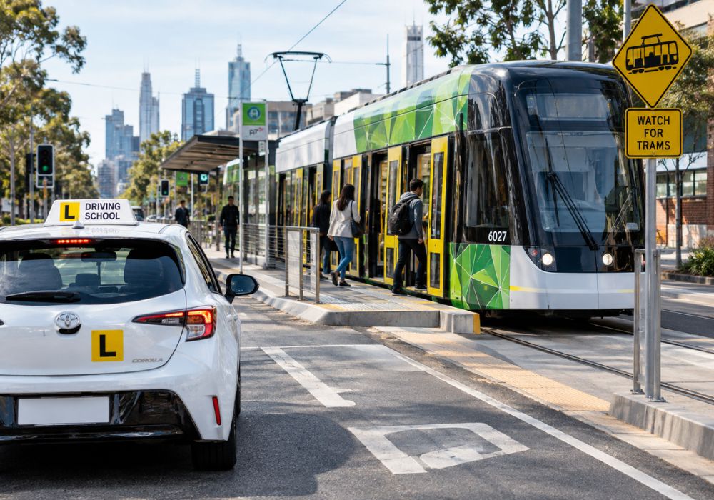 A Tram Stops and Opens Its Doors: Where Must You Stop?